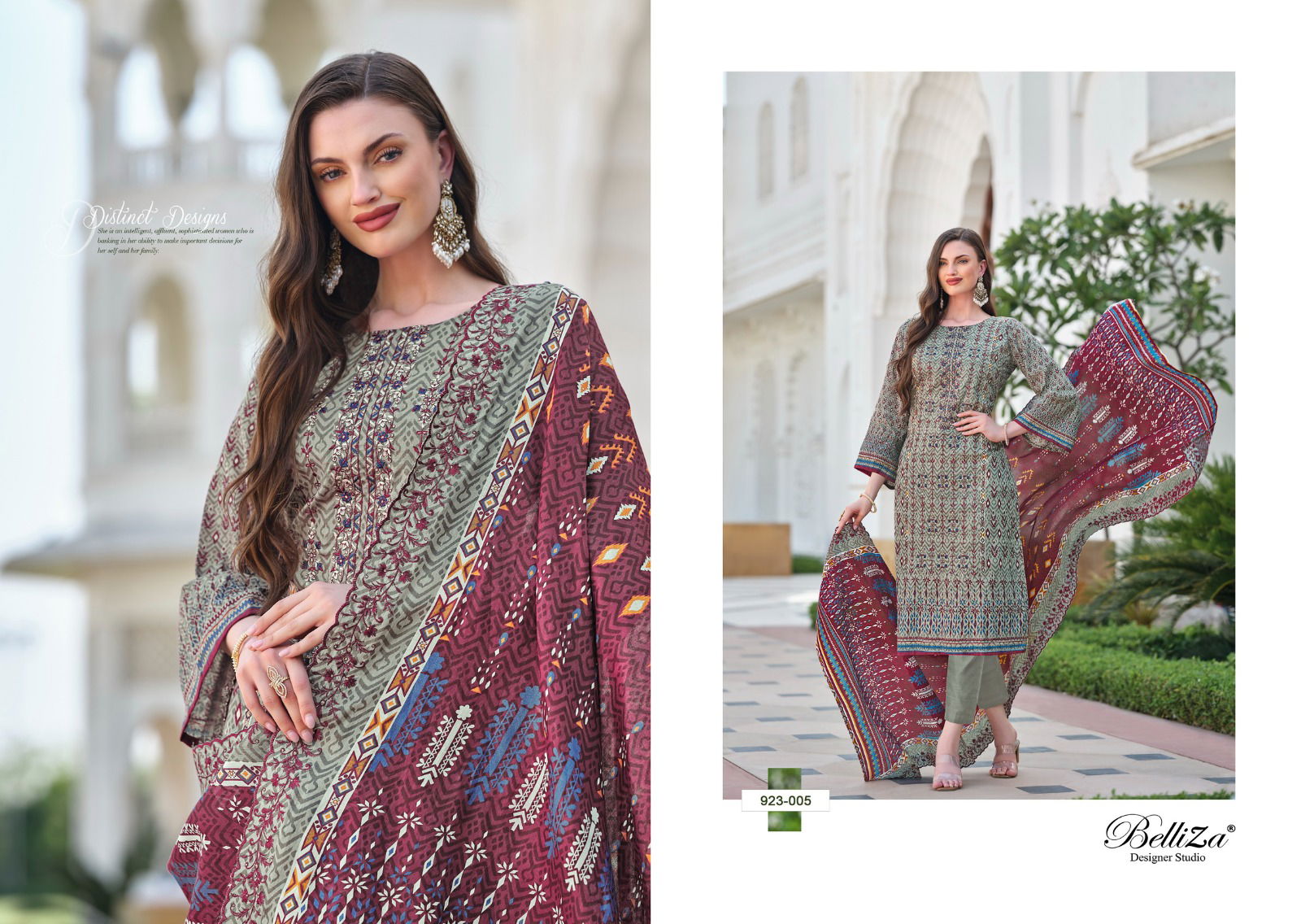 Zubiya By Belliza Digital Printed Pure Cotton Dress Material Wholesale Price In Surat